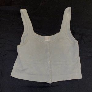 Medium button down crop top